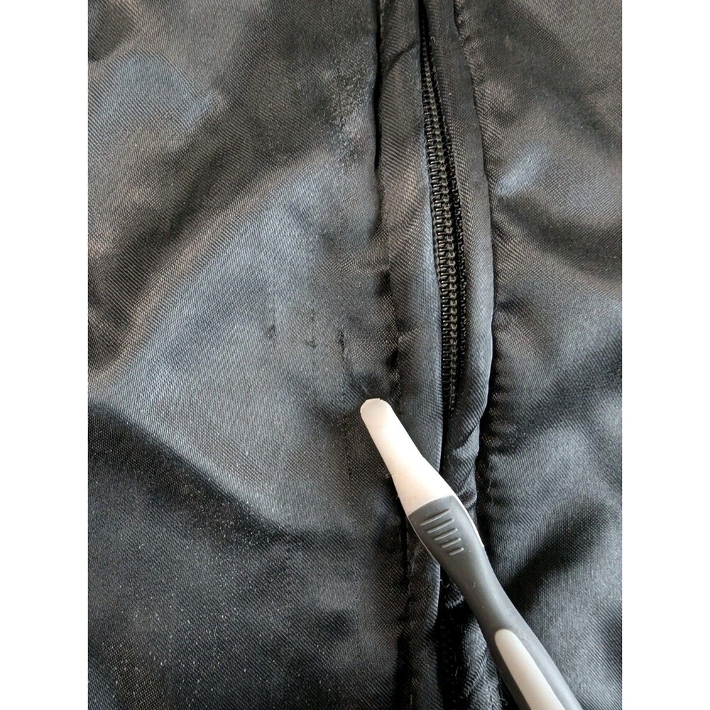 Vtg 90s Mens Medium Snap On Racing Quilt Lined Satin Bomber Jacket USA Snapon - Picture 13 of 16